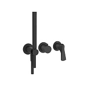 Gessi Ventaglio Внешняя часть настенного смесителя с ручным душем и перекл.,  цвет: matte black 72036#299