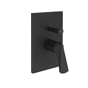 Gessi Ventaglio Внешняя часть термостатического смесителя, цвет: matte black 72079#299