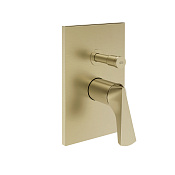 Gessi Ventaglio Внешняя часть термостатического смесителя, цвет: brushed brass  PVD 72079#727
