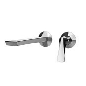 Gessi Ventaglio Внешняя часть настенного смесителя, длина излива - 21 см, цвет: chrome 72088#031