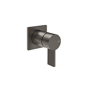 Gessi Inverso Rigato Внешняя часть термостатического смесителя, цвет: black metal brushed PVD 73519#707