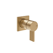 Gessi Inverso Rigato Внешняя часть термостатического смесителя, цвет: warm bronze brushed PVD 73519#726
