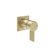 Gessi Inverso Rigato Внешняя часть термостатического смесителя, цвет: brushed brass  PVD 73519#727