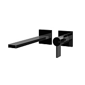 Gessi Inverso Rigato Внешняя часть настенного смесителя с ручн. душем, цвет: black metal  PVD 73588#706