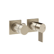 Gessi Inverso Diamantato Смеситель для душа 2 потреб., встр., внеш. часть, цвет:finox brushed nickel 73638#149