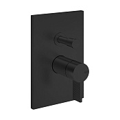 Gessi Inverso Diamantato Смеситель для душа на 2 потребителя, встр., внешняя часть, цвет:matte black 73679#299