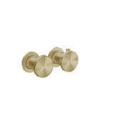 Gessi Origini Смеситель для душа термостатический, 2 потребителя, цвет: brushed brass  PVD 66132#727