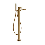 Gessi Inverso Rigato Смеситель для ванны напольный, излив 80.4 см, цвет: warm bronze brushed PVD 73528#726