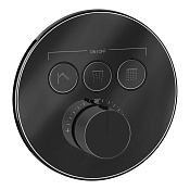 Gessi Hi-Fi Смеситель для душа термостатический, цвет: black metal  PVD 38716#706