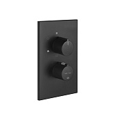 Gessi Emporio Via manzoni Смеситель для душа термостатический, цвет: matte black 38796#299