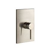 Gessi Emporio Via tortona Смеситель для душа термостатический, цвет: finox brushed nickel 44662#149