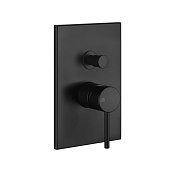 Gessi Emporio Via tortona Смеситель для душа встраиваемый, цвет: matte black 44664#299