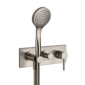 Gessi Emporio Via tortona Смеситель для душа встраиваемый, цвет: finox brushed nickel 44828#149