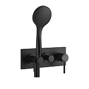Gessi Emporio Via tortona Смеситель для душа встраиваемый, цвет: matte black 44828#299