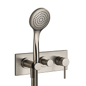 Gessi Emporio Via tortona Смеситель для душа встраиваемый, цвет: finox brushed nickel 44829#149