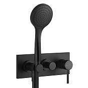 Gessi Emporio Via tortona Смеситель для душа встраиваемый, цвет: matte black 44829#299