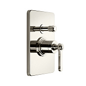 Gessi Venti20 Смеситель для душа встраиваемый, на 2 потребителя, цвет: nickel PVD 65079#720