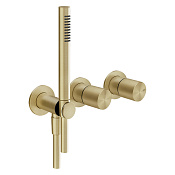 Gessi Habito Смеситель для душа встраиваемый, цвет: brushed brass  PVD 70038#727