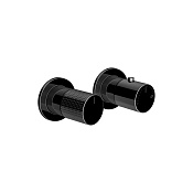 Gessi Habito Смеситель для душа термостатический, цвет: black metal  PVD 70436#706