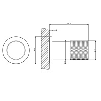 Gessi Habito Смеситель для душа на 1 потребитель, встраиваемый, внешняя часть, цвет: chrome 70499#031