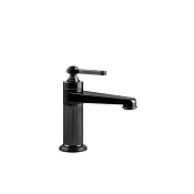 Gessi Venti20 Смеситель для раковины на 1 отв., высота излива 8.8 см, цвет: black metal  PVD 65002#706