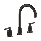Gessi Venti20 Смеситель для раковины на 3 отв., высота излива 16.8 см, цвет: aged bronze 65015#187