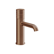 Gessi Habito Смеситель для раковины на 1 отв., высота излива 10 см, цвет: copper brushed PVD 70302#708