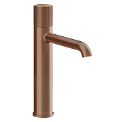 Gessi Habito Смеситель для раковины на 1 отв., высота излива 10 см, цвет: copper brushed PVD 70506#708