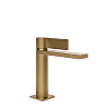 Gessi Inverso Rigato Смеситель для раковины, без д/к, дл. изл. 12,6см, цвет: warm bronze brushed PVD 73502#726