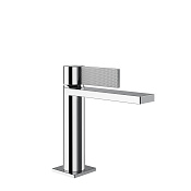 Gessi Inverso Diamantato Смеситель для раковины, с д/к, длина излива 12,6 см, цвет: chrome 73651#031