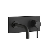 Gessi Emporio Via tortona Смеситель для раковины встраиваемый, внешняя часть, цвет: matte black 44823#299