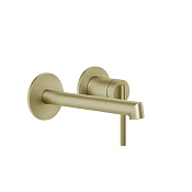Gessi Ingranaggio Смеситель для раковины встраиваемый, внешняя часть, цвет: brushed brass  PVD 63581#727