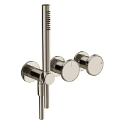 Gessi Origini Смеситель для раковины встраиваемый, внешняя часть, цвет: nickel PVD 66036#720