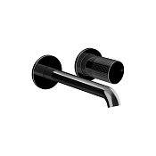 Gessi Habito Смеситель для раковины встраиваемый, внешняя часть, цвет: black metal  PVD 70488#706