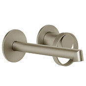 Gessi Anello Смеситель для раковины встр., без вн. части, излив 16 см, цвет: finox brushed nickel 63381#149