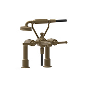 Gessi Venti20 Смеситель на борт ванны на 2 отв. с ручным душем и шлангом, цвет: antique brass 65115#713