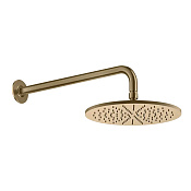 Gessi Inciso Верхний душ 30.1 см, настенный кронштейн 16.2 см, цвет: warm bronze brushed PVD 58248#726