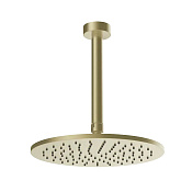 Gessi Ingranaggio Верхний душ 25 см, кронштейн потолочный 25.9 см, цвет: brushed brass  PVD 63352#727
