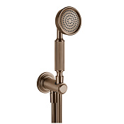 Gessi Venti20 Душевой гарнитур: ручной душ, держатель, шланг 150 см, цвет: copper brushed PVD 65123#708