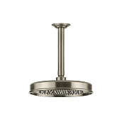 Gessi Venti20 Верхний душ 22.9 см, потолочный кронтшейн 28.8 см, цвет: finox brushed nickel 65152#149