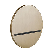 Gessi Venti20 Излив настенный 1.2 см, цвет: warm bronze brushed PVD 65295#726