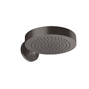 Gessi Origini Верхний душ 32 см, настенный кронштейн  см, цвет: black metal brushed PVD 66150#707