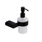 Cezares Stylus Дозатор для мыла, подвесной, колба из матового стекла, цвет: черный матовый STYLUS-SOIS-V-NOP