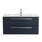 Cezares Eco Тумба под раковину подвесная 100x45,7x50h см, цвет: grafito ECO-CER-N-1000-2C-SO-GR-P