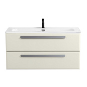 Cezares Eco Тумба под раковину подвесная 100x45,7x50h см, цвет: альпака брашированная ECO-CER-N-1000-2C-SO-AS-P