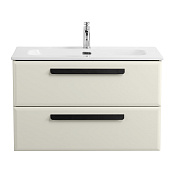 Cezares Eco Тумба под раковину подвесная 80x45,7x50h см, цвет: альпака брашированная ECO-CER-N-800-2C-SO-AS-P