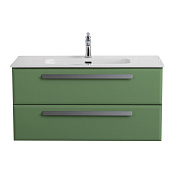 Cezares Eco Тумба под раковину подвесная 100x45,7x50h см, цвет: фисташковый софт ECO-CER-N-1000-2C-SO-PS-P