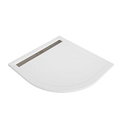 Cezares Tray Душевой поддон из искусственного камня 90x90x3h см, цвет: белый матовый TRAY-AS-R-90-30-W