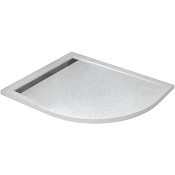 Cezares Tray Душевой поддон из искусственного камня левый 100x80x3h см, цвет: белый матовый TRAY-AS-RH-100/80-30-W-L