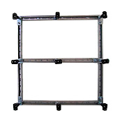 Cezares Tray Каркас для SMC поддона с ножками 90x90 см, цвет: хром TRAY-M-A-90-ML